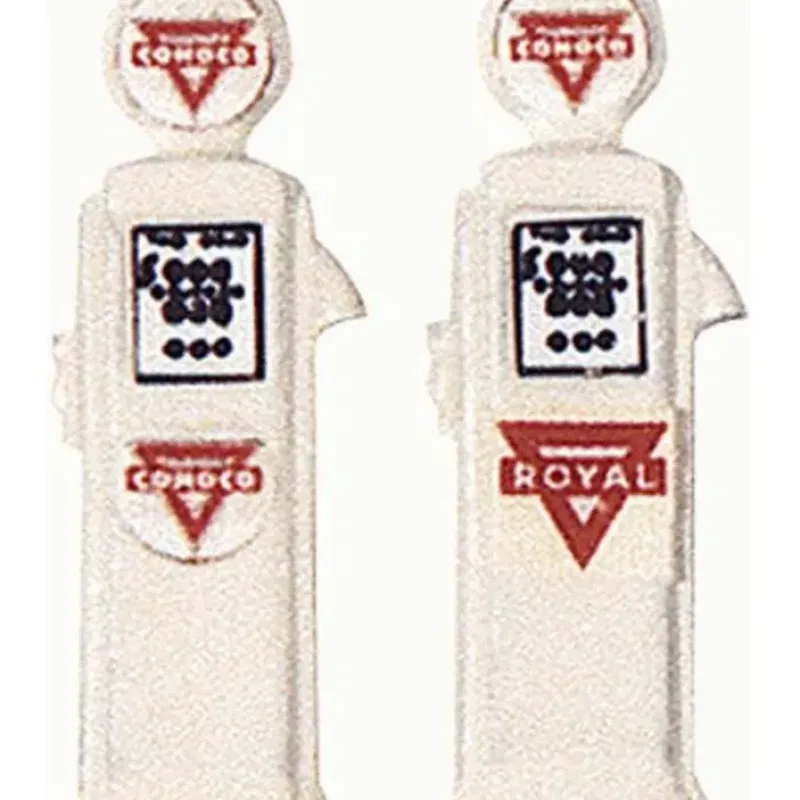 JL Innovative Design 573 HO Conoco Painted Deluxe Custom Gas Pump (Pack of 2) - Your Source for Gaming Essentials Trains
