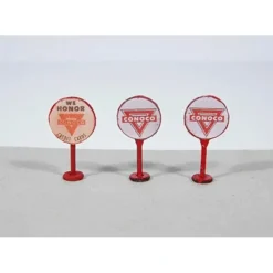Sale JL Innovative Design 361-469 Vintage Gas Station Curb Signs Conoco pkg(3) - Your Source for Gaming Essentials Trains