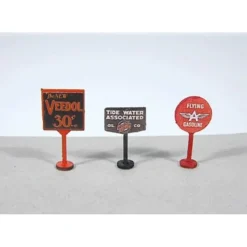 Sale JL Innovative Design 465 Vintage Gas Station Curb Signs Flying A (Pack of 3) - Your Source for Gaming Essentials Trains