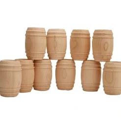 New John Rendall 8703 G Scale Wooden Barrels (10) - Your Source for Gaming Essentials Trains