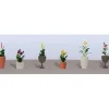 New JTT Scenery Products 95571 HO Flower Plants Potted Assortment Set #4 (Pack of 6) - Your Source for Gaming Essentials Trains