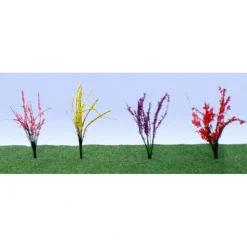 Hot JTT Scenery Products 95545 HO 1/2" - 3/4" Assorted Flower Bushes (Pack of 40) - Your Source for Gaming Essentials Trains