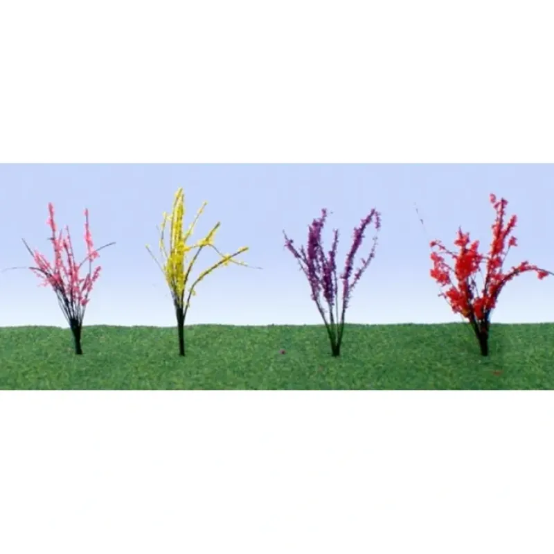 Hot JTT Scenery Products 95545 HO 1/2" - 3/4" Assorted Flower Bushes (Pack of 40) - Your Source for Gaming Essentials Trains
