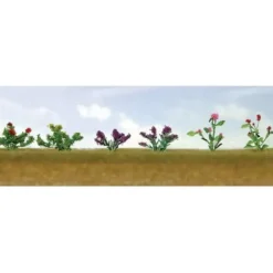 Discount JTT Scenery Products 95558 O 3/4" Assorted Flower Plants Set #1 (Pack of 10) - Your Source for Gaming Essentials Trains