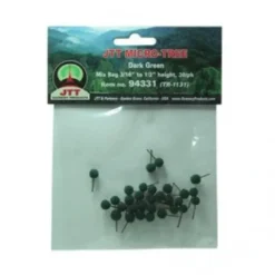 Outlet JTT Scenery Products 94331 Z 3/16-1/2" Dark Green Micro-Tree (Pack of 30) - Your Source for Gaming Essentials Trains