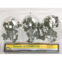 Hot JTT Scenery Products TR2102 HO 5" to 5.5" Sycamore Tree (Pack of 3) - Your Source for Gaming Essentials Trains