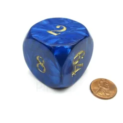 Dice>Jumbo Backgammon 36mm Doubling Cube Dice - Blue - Your Source for Gaming Essentials
