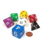 Dice>Jumbo Polyhedral 7-Die Dice Set 23mm-29mm - 7 Different Colors - Your Source for Gaming Essentials