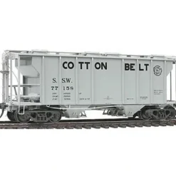 Discount Kadee 8035 HO Cotton Belt SSW PS-2 Two-Bay Covered Hopper #77158 - Your Source for Gaming Essentials Trains
