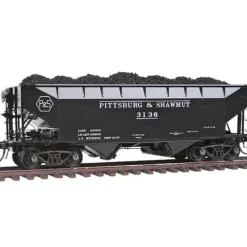 Online Kadee 7051 HO Pittsburg & Shawmut 50-Ton Offset 2-Bay Open Hopper #3136 - Your Source for Gaming Essentials Trains