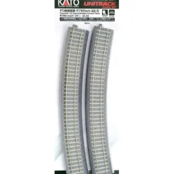 Clearance Kato 2-251 HO 31-1/8" Radius 22.5 Concrete Tie Curved UniTrack (Pack of 4) - Your Source for Gaming Essentials Trains