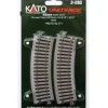 Best Kato 2-280 HO Code 83 14 9/16" Radius 22.5 Curved UniTrack (Pack of 4) - Your Source for Gaming Essentials Trains