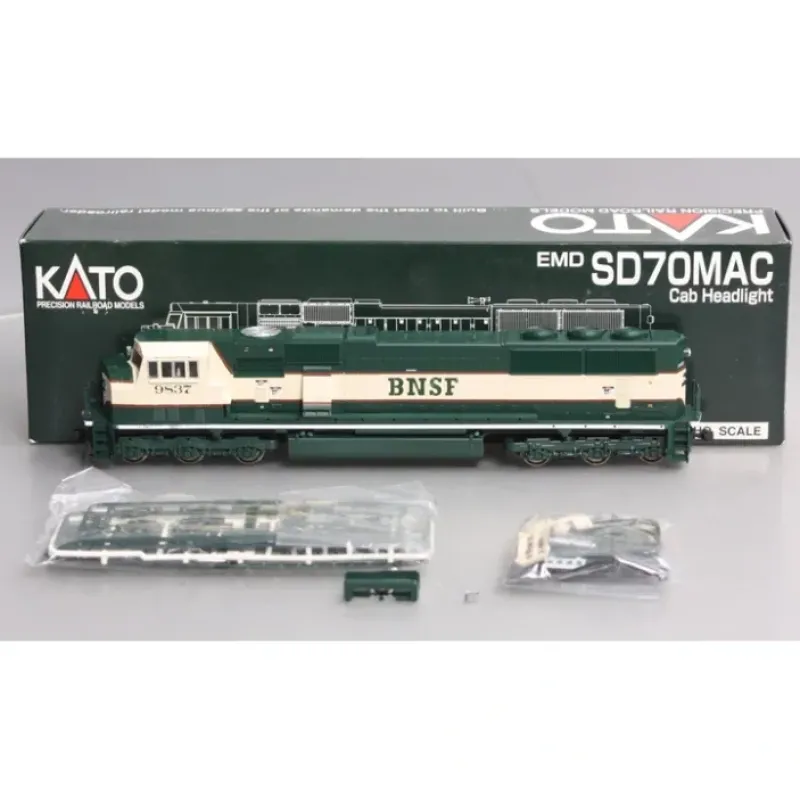 Discount Kato 37-6402 HO Scale BNSF EMD SD70MAC Executive Diesel Locomotive #9837 LN/Box - Your Source for Gaming Essentials Trains
