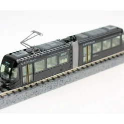 Outlet Kato 14-8023 Kato 14-802-3 Black Centram Articulated Light Rail Set # 9003 - Your Source for Gaming Essentials Trains