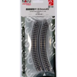 New Kato 20-172 N 7" Radius 45 Curved Track Section UniTrack (Pack of 4) - Your Source for Gaming Essentials Trains