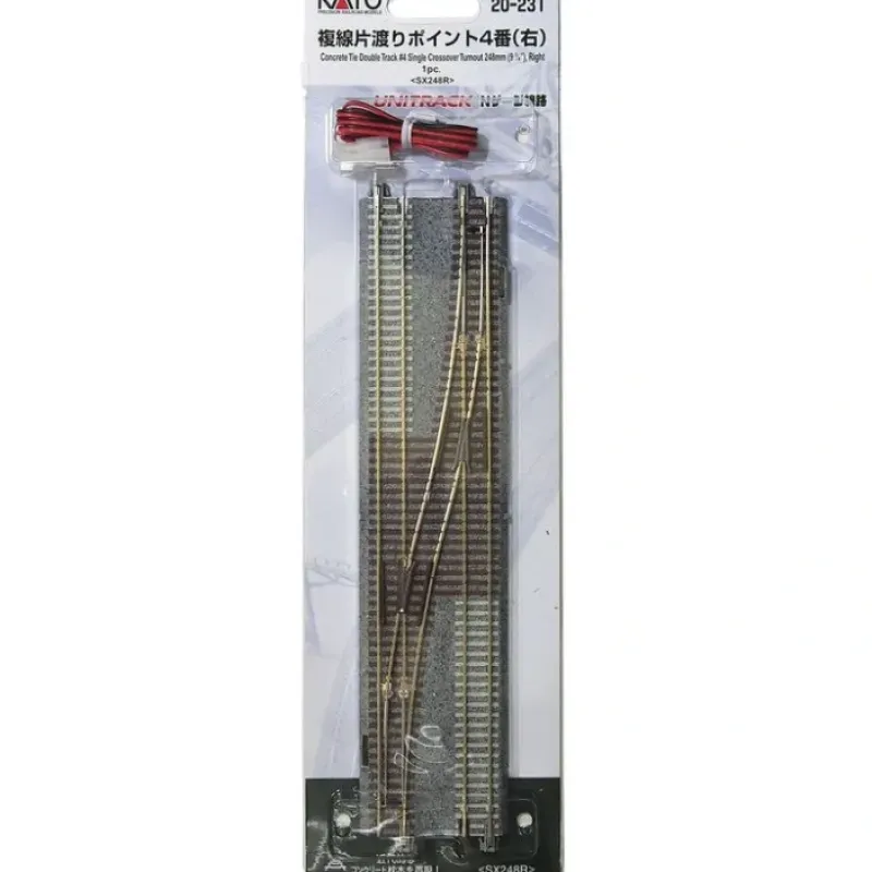 Hot Kato 20-231 N 9-3/4" Right Double Concrete Tie Track Single Crossover Unitrack - Your Source for Gaming Essentials Trains