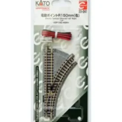 New Kato 20-241 N 6" Unitrack Compact Right Hand Electric Remote Switch Turnout - Your Source for Gaming Essentials Trains