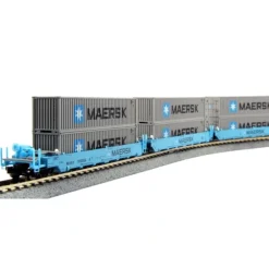 Discount Kato 106-6158 N Maersk Maxi-I 5 Unit Double Stack Well Car w/40' Containers - Your Source for Gaming Essentials Trains