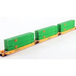 Discount Kato 106-6162 N Maxi-IV 53' Stack Car 3pk TTX #732386 w/EMP Containers - Your Source for Gaming Essentials Trains