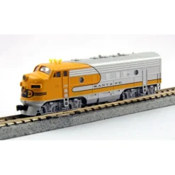 New Kato 176-2125 N Scale AT&SF F7A 'Yellow Bonnet' Diesel Locomotive #304 - Your Source for Gaming Essentials Trains
