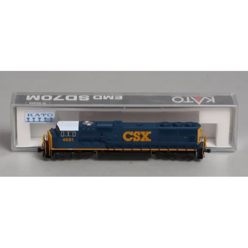Discount Kato 176-7601 N Scale CSX SD70M Diesel #4681 - Your Source for Gaming Essentials Trains