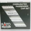 Clearance Kato 106-1505 N Southern Corrugated Passenger Cars Set A (Set of 4) - Your Source for Gaming Essentials Trains
