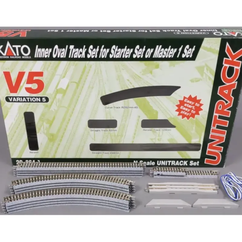 Kato 20-864-1 N V5 Inner Oval Standard Track Set EX/Box - Your Source for Gaming Essentials Trains