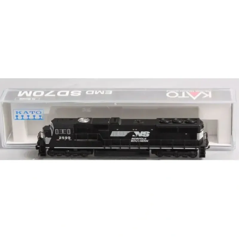 Kato 176-7502 NS SD70M Black w/White Face Diesel Locomotive #2599 LN/Box - Your Source for Gaming Essentials Trains