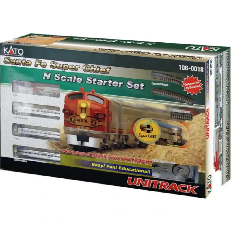 Hot Kato 106-0018 Santa Fe Super Chief N Gauge Diesel Starter Train Set - Your Source for Gaming Essentials Trains