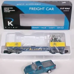 New K-Line K661-1011 Alaska Flatcar with Pickup - Your Source for Gaming Essentials Trains