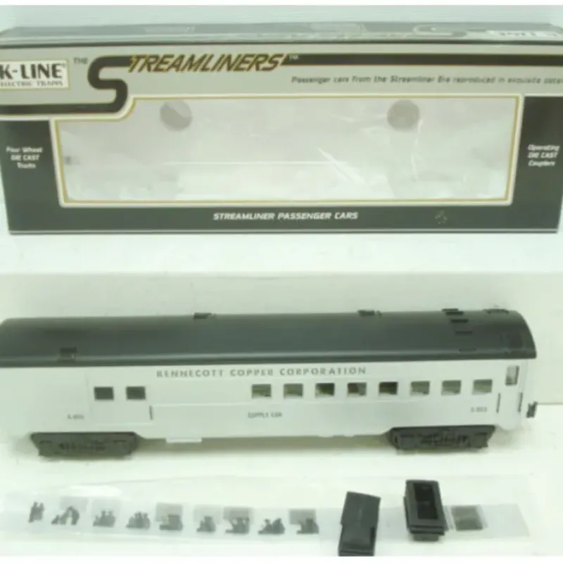 Hot K-Line K4537-0803 O Kennecot Copper Corp. 13.5" Streamliner Supply Car #803 NIB - Your Source for Gaming Essentials Trains