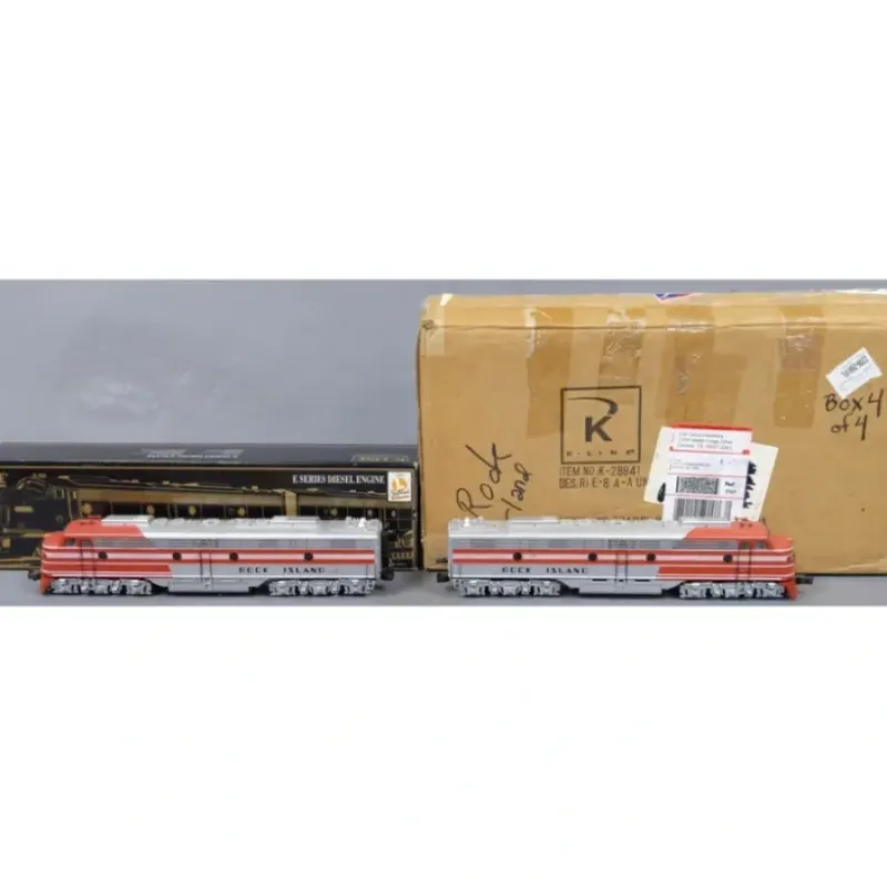 Hot K-Line K-28841 O Rock Island E Series AA Diesel Engine Set w/TMCC VG/Box - Your Source for Gaming Essentials Trains