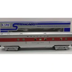 New K-Line K4530-1498 O Santa Fe 12.5" Streamliner Railway Post Office Car #1498 - Your Source for Gaming Essentials Trains