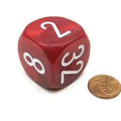 Dice>Large Backgammon 30mm Doubling Cube Dice - Red - Your Source for Gaming Essentials
