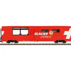 Discount LGB 33667 G Rhaetian Railroad RhB Glacier Express Diner - Ready to Run - Your Source for Gaming Essentials Trains