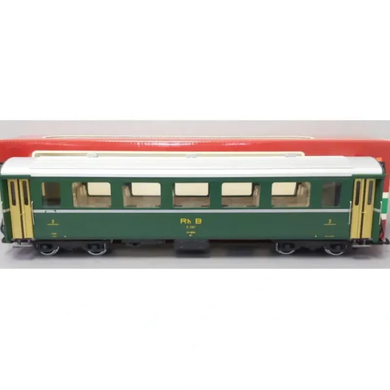 Online LGB 3167 G Scale RhB 2nd Class Passenger Car w/Metal Wheels VG/Box - Your Source for Gaming Essentials Trains