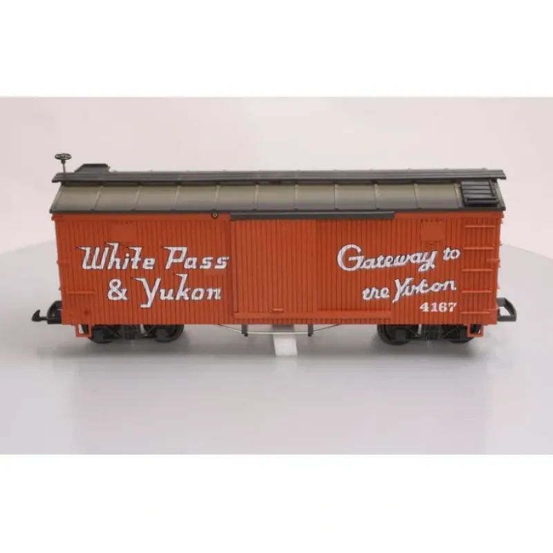 Hot LGB 41675 G Scale White Pass "Gateway to the Yukon" Boxcar #742 - Your Source for Gaming Essentials Trains