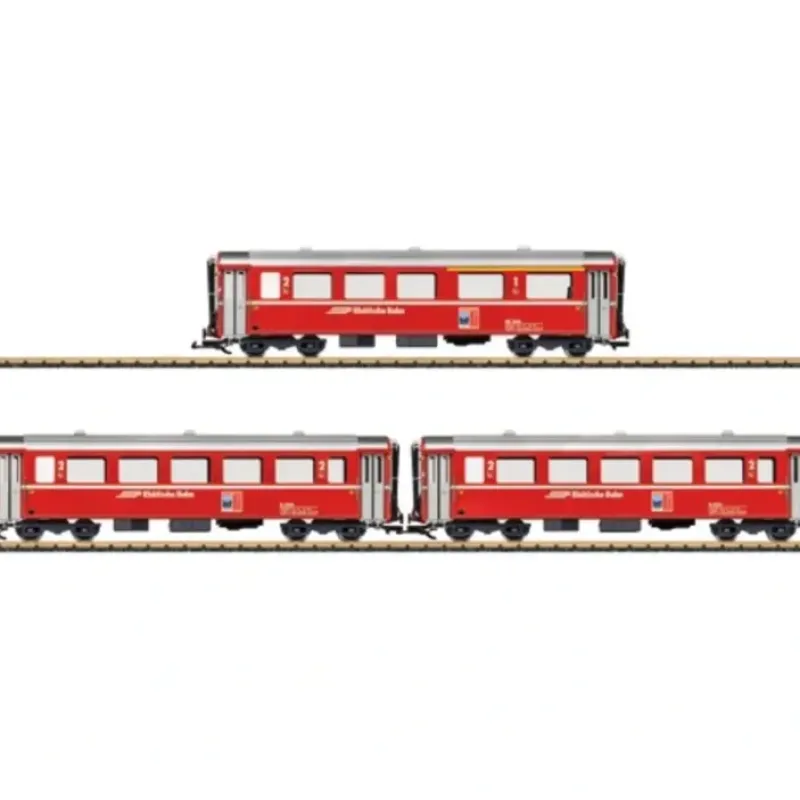Clearance LGB 30675 RHB Bernina 3-Car Passenger Car Set - Your Source for Gaming Essentials Trains
