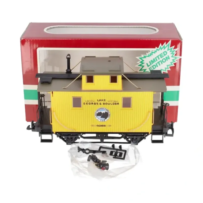 LGB 4065-L01 Lake George & Boulder Yellow Caboose LN/Box - Your Source for Gaming Essentials Trains