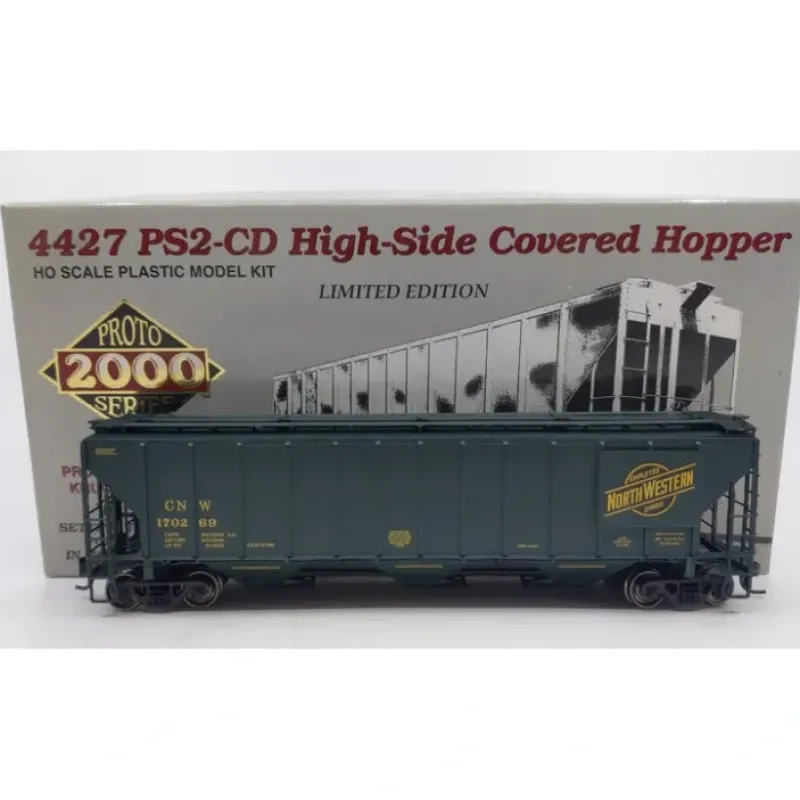New Life Like 21873 HO Proto 2000 C&NW High-Side Covered Hopper #21873 LN/Box - Your Source for Gaming Essentials Trains
