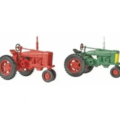 Life Like 1627 HO SceneMaster Red & Green Farm Tractors Hand Painted (Set of 2) - Your Source for Gaming Essentials Trains