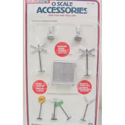 Clearance Life Like 1138 O Scale Railroad Signals & Signs (Set of 9) - Your Source for Gaming Essentials Trains