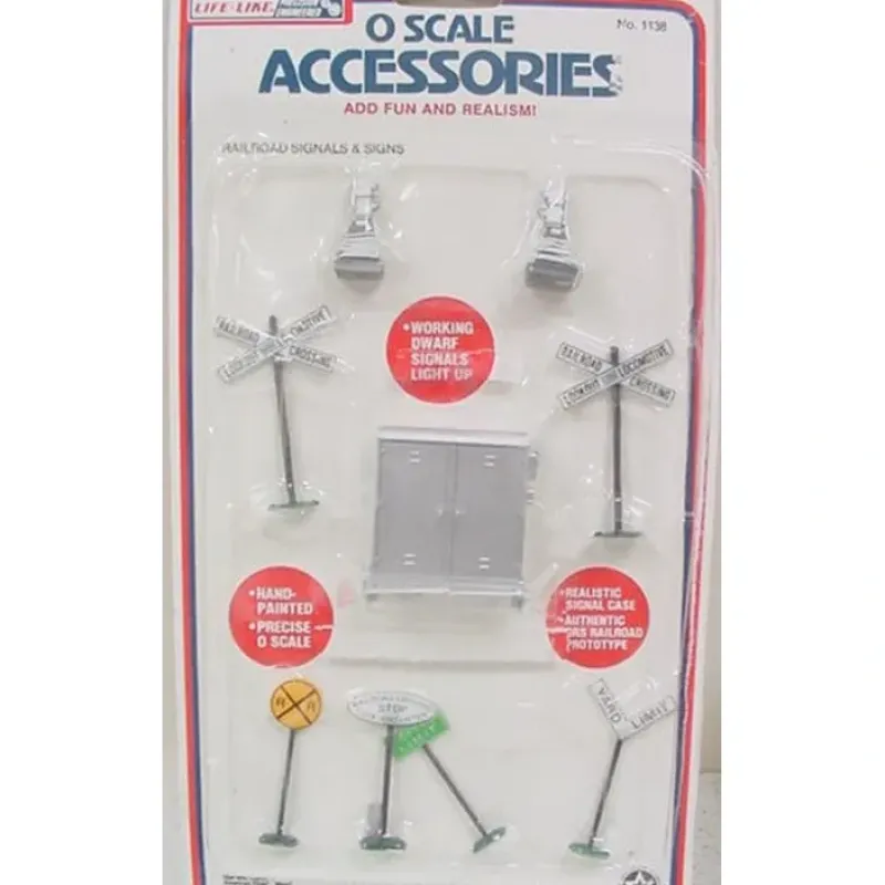 Clearance Life Like 1138 O Scale Railroad Signals & Signs (Set of 9) - Your Source for Gaming Essentials Trains
