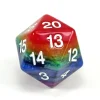 Dice>Limited Edition 55mm Countdown D20 Rainbow Dice with White Numbers - Your Source for Gaming Essentials