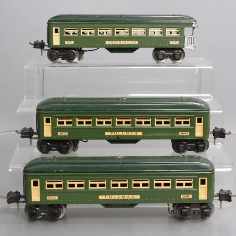 Sale Lionel 2641 & 2640 Vintage O Prewar Tinplate Illuminated Passenger Cars [3] VG - Your Source for Gaming Essentials Trains