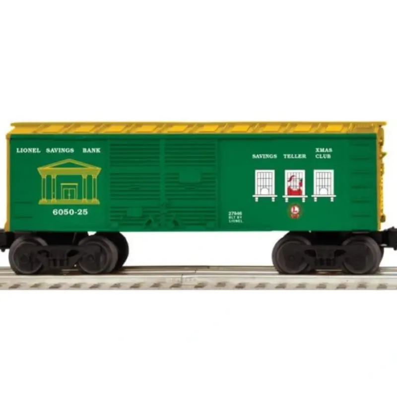 Lionel 6-27946 O #6050-25 Christmas Savings Boxcar - Your Source for Gaming Essentials Trains