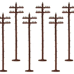 New Lionel 6-37851 O 7-1/4" Standard Telephone Poles (Set of 6) - Your Source for Gaming Essentials Trains