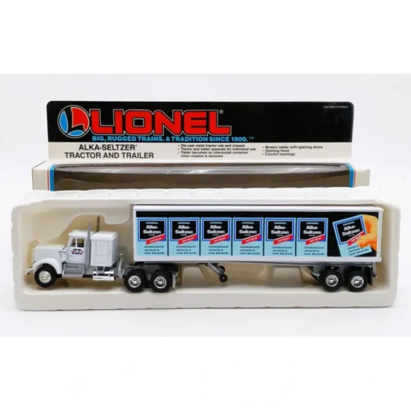 Hot Lionel 6-12811 O Alka-Seltzer Tractor Trailer Truck NIB - Your Source for Gaming Essentials Trains