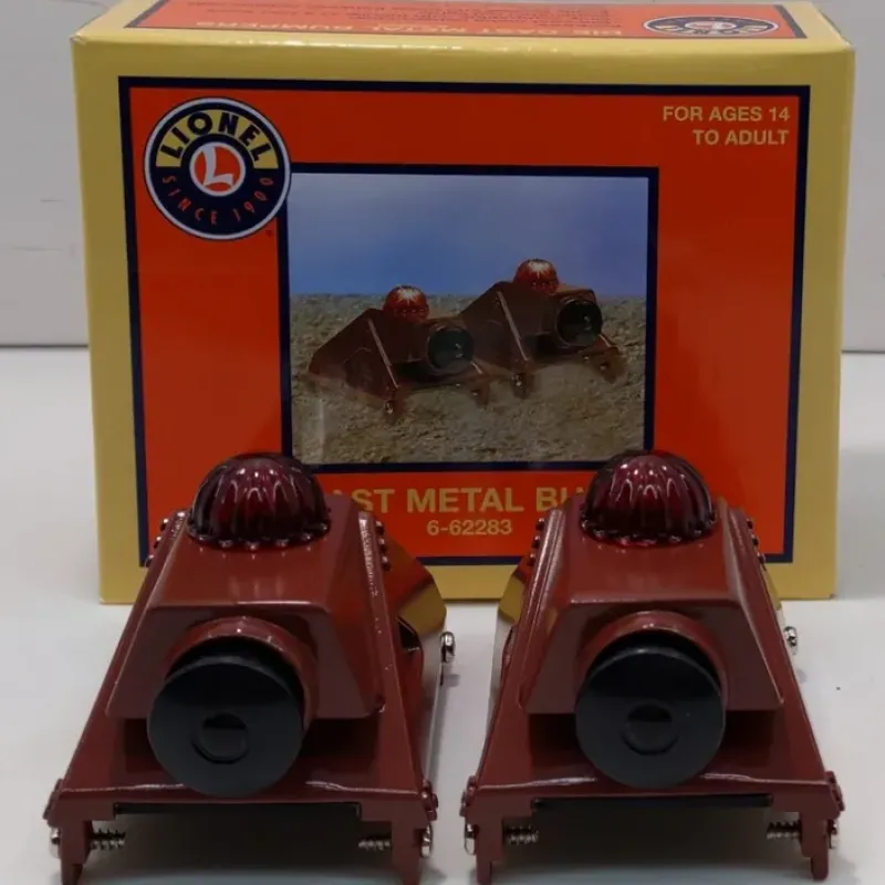 New Lionel 6-62283 O and 0-27 Die-Cast Metal Illuminated Bumpers (Box of 2) LN/Box - Your Source for Gaming Essentials Trains