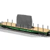 Lionel 6-82703 O Burlington Northern PS-4 Flatcar w/Stakes & Tarped Load #613210 - Your Source for Gaming Essentials Trains